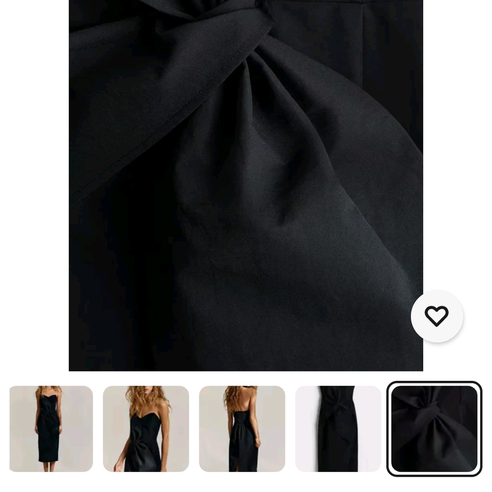 Elegant Black Strapless Dress